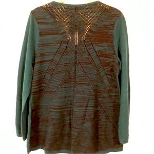 Westbound Large light weight sweater with cute back detail.